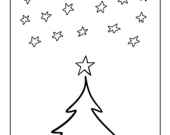 Christmas Tree Coloring Book