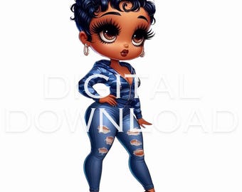 Betty Boop Blue Camo PNG Digital Download  tumbler wrap wall art sublimation transparent background