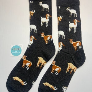 Goat Print Socks, Novelty Socks, Animal Socks, Stocking FIller, Xmas Gift, Christmas, Dad GIfts, Birthday Gifts, Free Shipping, UK Seller