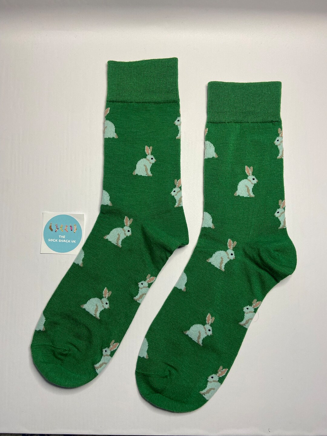 Bunny Print Socks, Easter, Rabbit Socks, Animal Socks, Stocking Filler ...