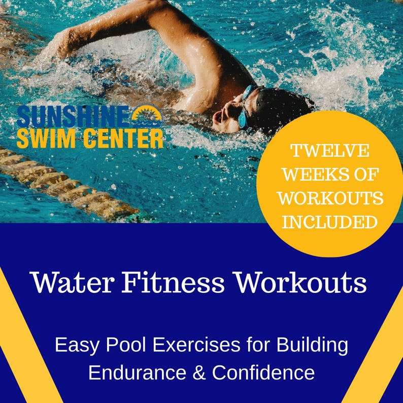Pool Workoputs Adult Swim Workouts- Water Fitness Swim Bundle - Etsy