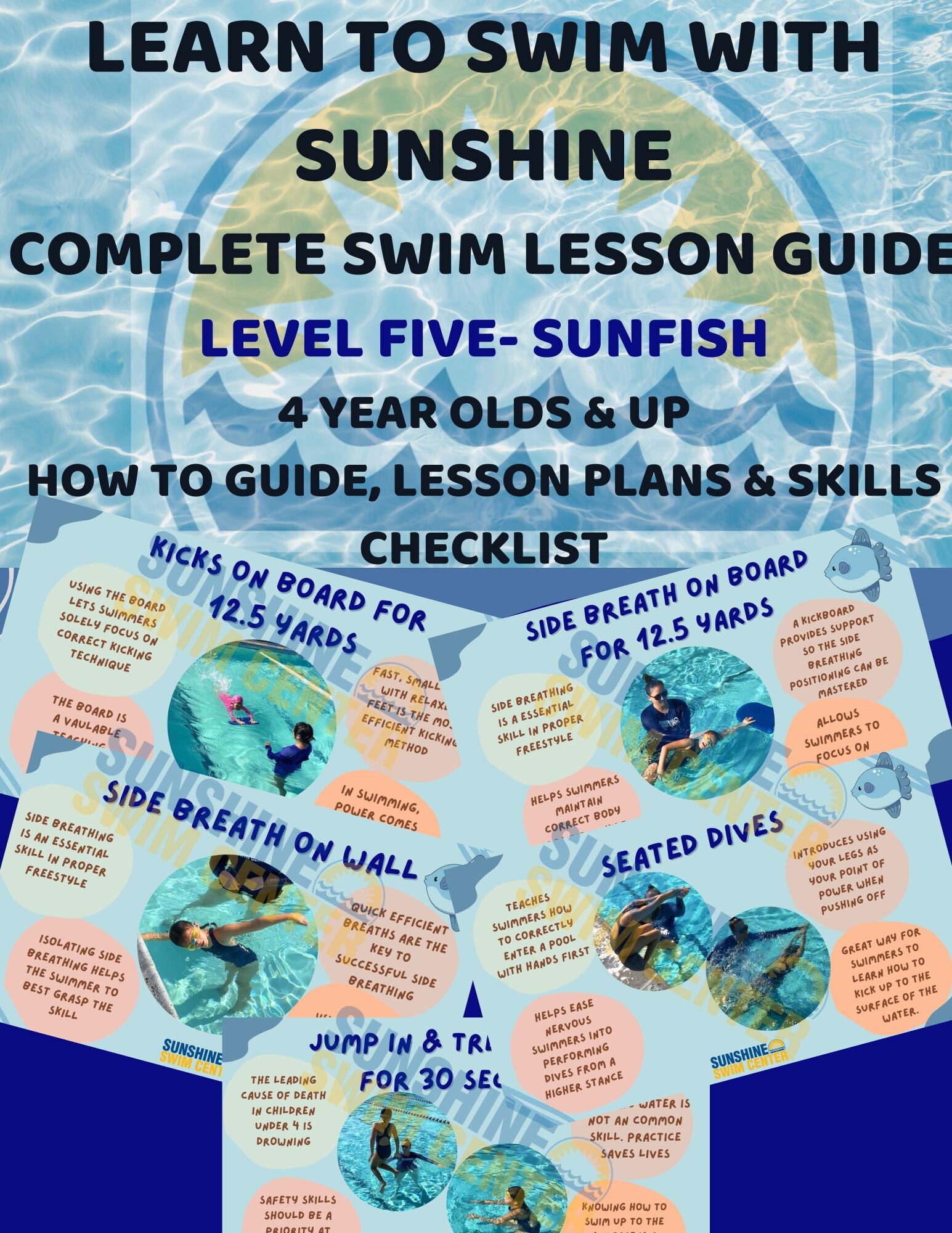 Teach Intermediate Swim Lessons- Side Breathing Level 1 - Etsy