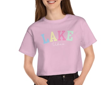 Lake Vibes Champion Crop Top, Heritage-tröja för kvinnor