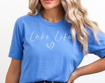Camiseta unisex de manga corta "Lake Life", ideal para vacaciones