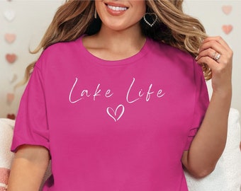 Lake Life-T-shirt, uniseks jersey T-shirt met korte mouw