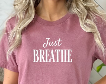 Just Breathe, Unisex Jersey Short Sleeve Tee