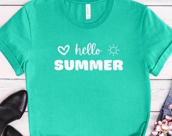 Hello Summer, Unisex Jersey Short Sleeve Tee