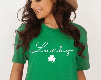 Camiseta del Día de San Patricio con trébol de la suerte