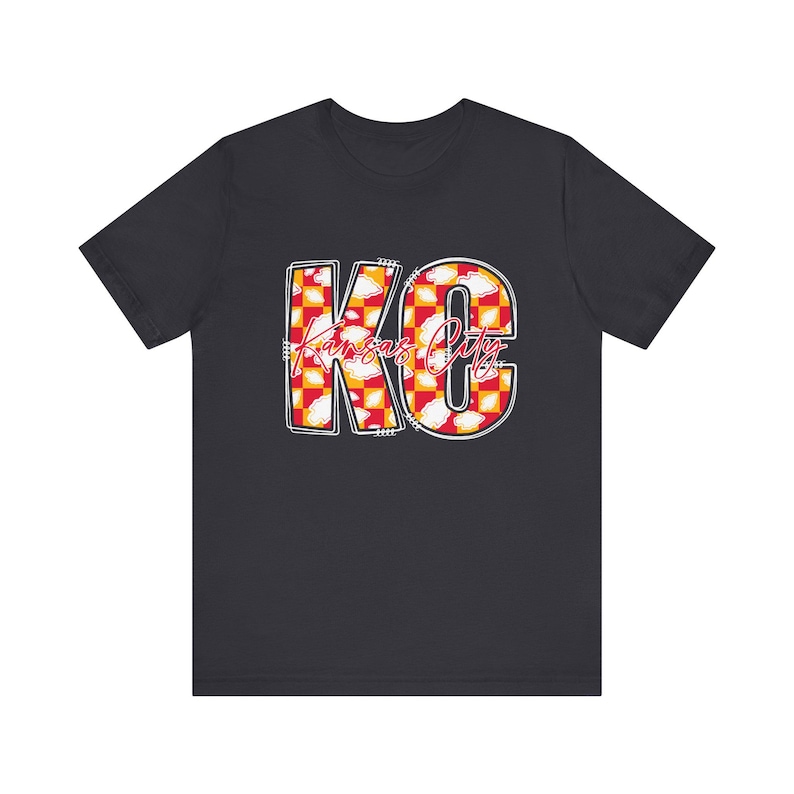 Kansas City Football Checkered Shirt, KC Football Fan Apparel, Retro Style Tee, Red Friday Jersey, Team Pride Top, KC Tailgate Wear image 7