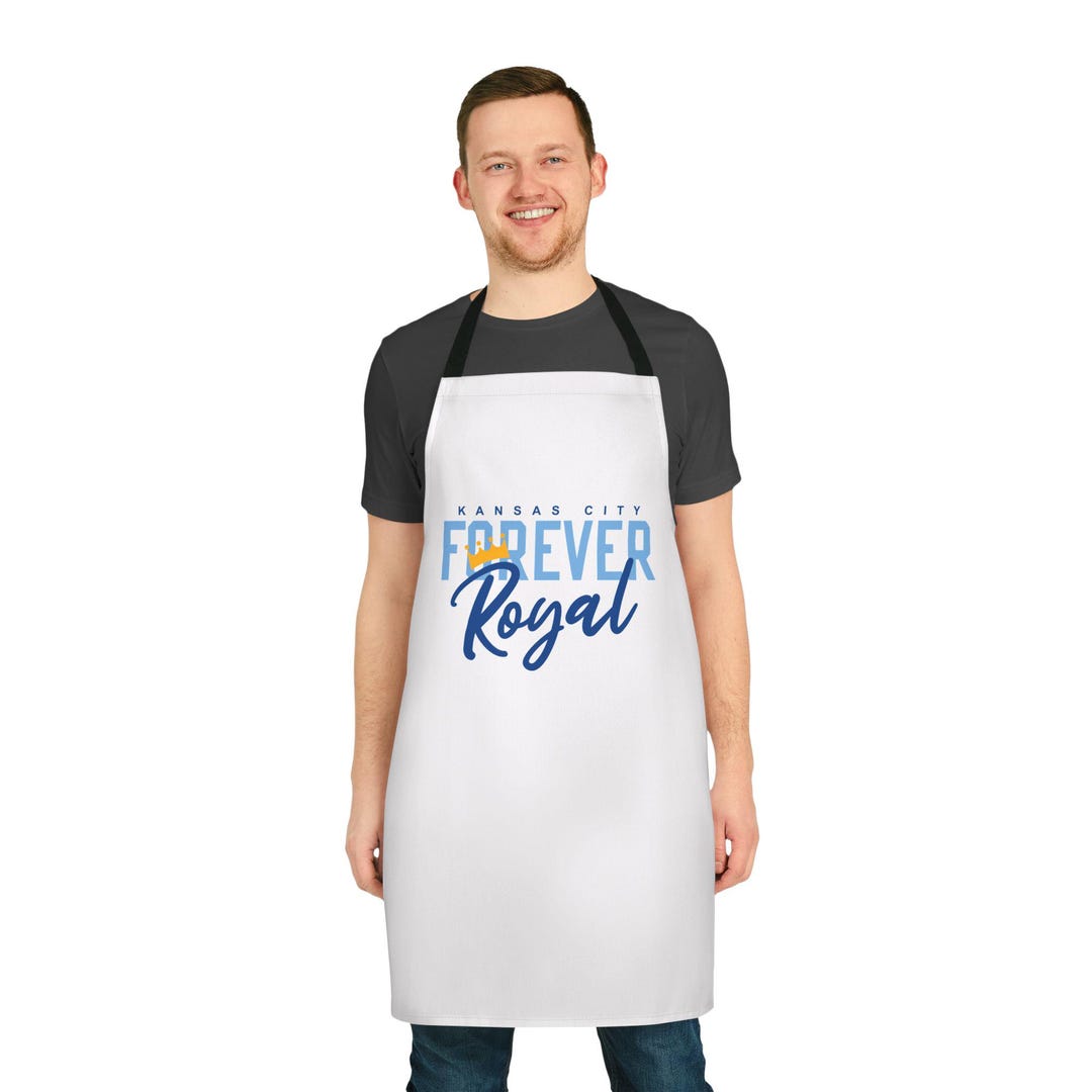 Kansas City Apron Forever Royal, KC Baseball Fan, Colorful Cooking Gift ...