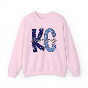 Kansas City Baseball KC Leopardmönstrad Crewneck-tröja | Kungsblå Kläder och Utrustning för Team Tailgate bild 9