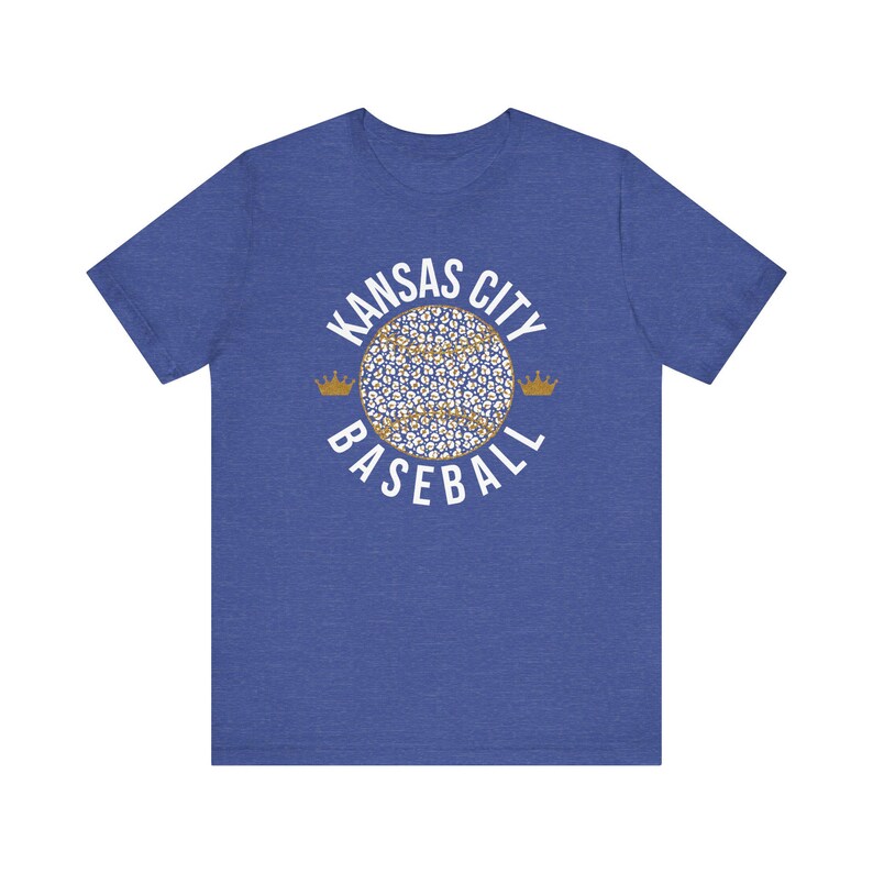 Baseballshirt Kansas City, T-shirt koningsblauwe jersey afbeelding 8