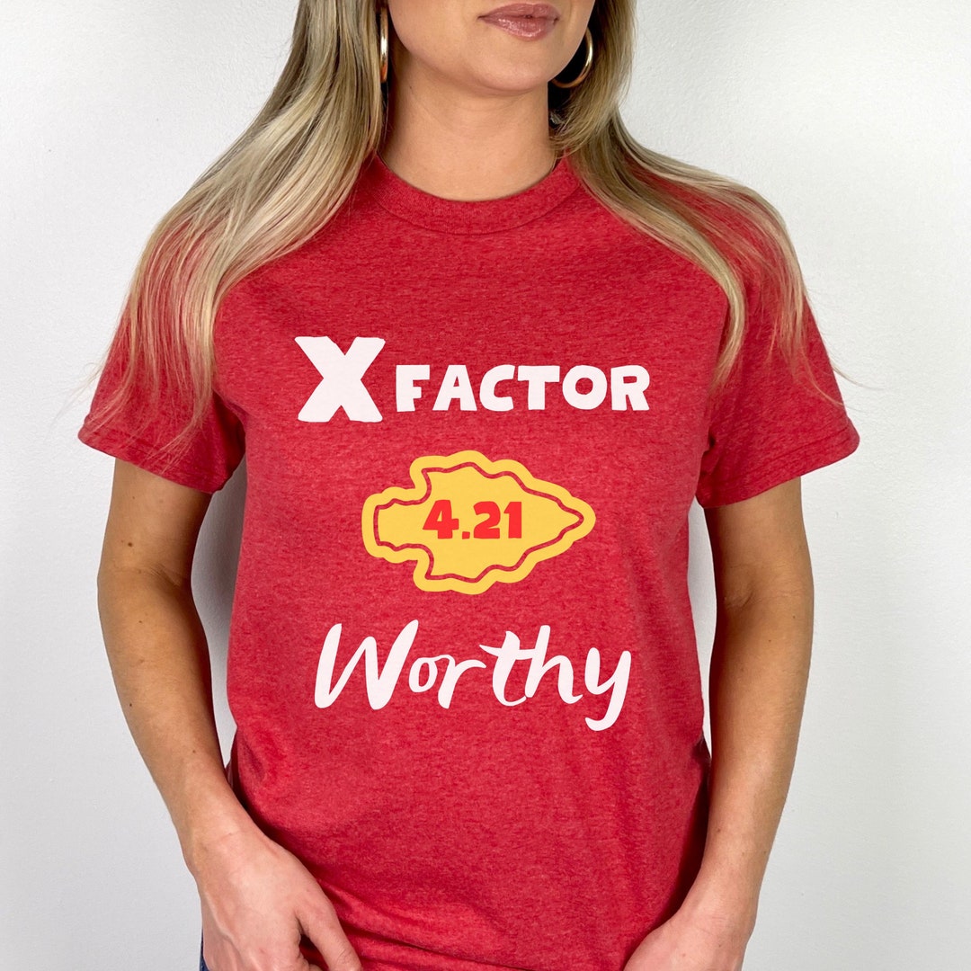 X-factor 4.21 Worthy Shirt, Xavier Worthy Football Shirt, Kansas City ...