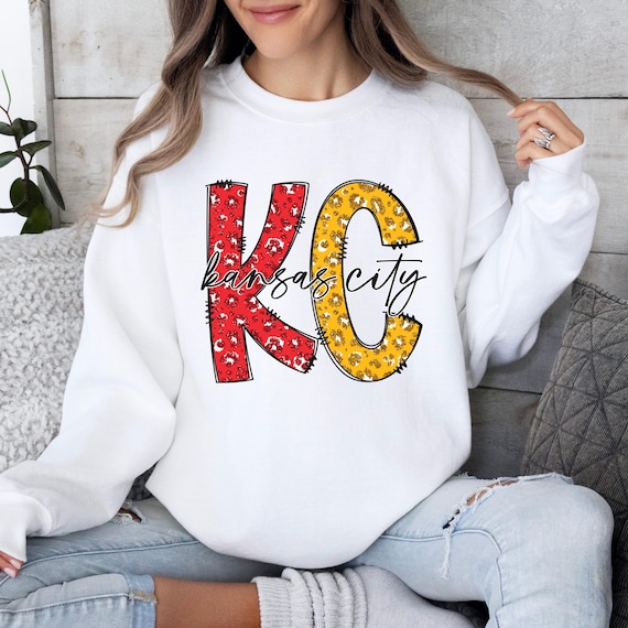 Sweatshirt Cheetah Chiefs Shirt Kansas City KC Chiefs Game Day - Main Image