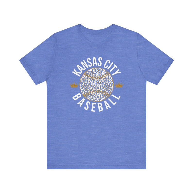 Baseballshirt Kansas City, T-shirt koningsblauwe jersey afbeelding 3