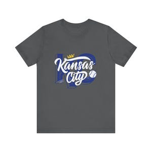 Camiseta de béisbol de Kansas City para fiestas previas al partido: Camiseta de algodón azul marino imagen 12