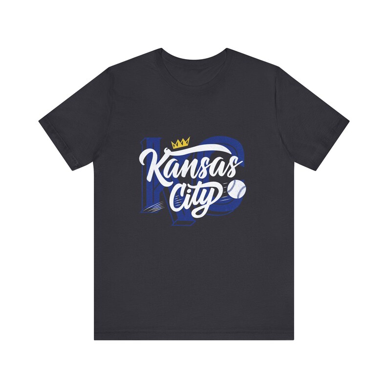 Camiseta de béisbol de Kansas City para fiestas previas al partido: Camiseta de algodón azul marino imagen 7