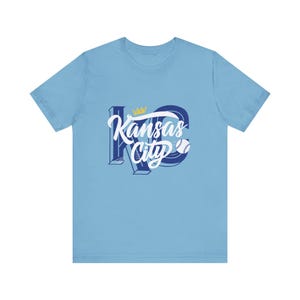 Camiseta de béisbol de Kansas City para fiestas previas al partido: Camiseta de algodón azul marino imagen 8