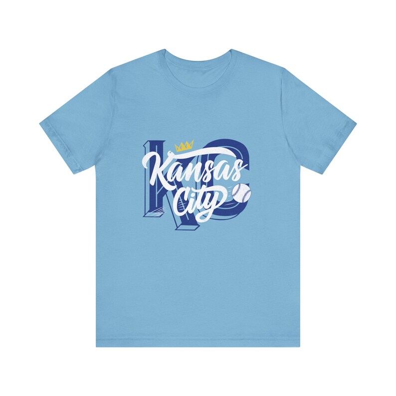 Camiseta de béisbol de Kansas City para fiestas previas al partido: Camiseta de algodón azul marino imagen 8