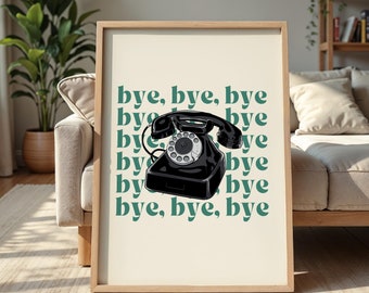 The Irish Goodbye Print Phone Call Ireland Humour Funny Quote Irish Expat Gift Long Distance Vintage Decor Irish Sayings Gaelic Art