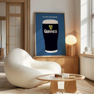 Sláinte Set of 2 Prints Guinness Art Cheers Drink Wall Art Blue Funny Bar Cart Decor Gifts for Irish Gifts For Him Retro Poster Ireland Art Printable Art Instant Download