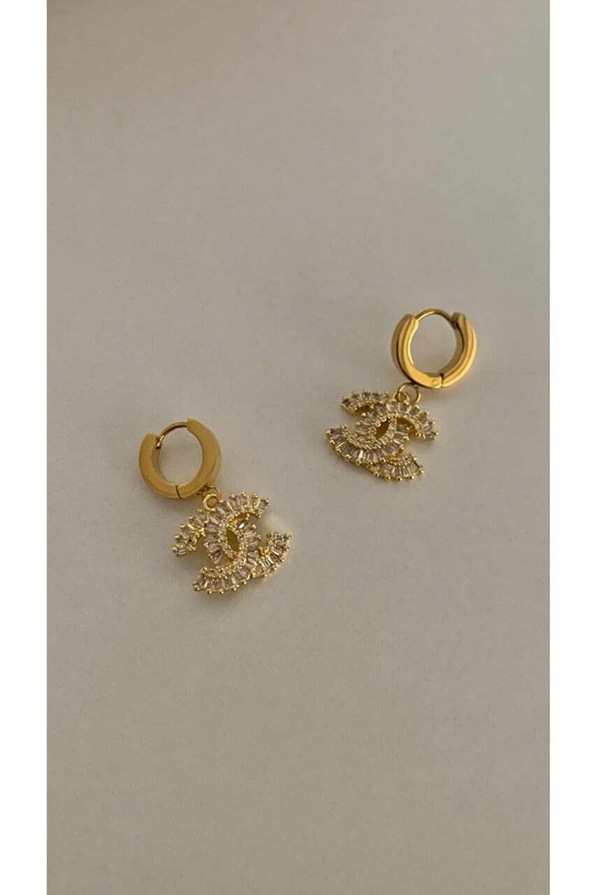 Etsy chanel inspired clearance earrings