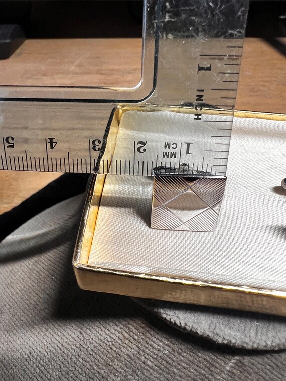 Square Silver Cufflinks - image 6