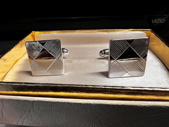 Square Silver Cufflinks - image 1