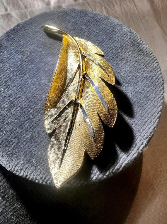 Leaf Feather Brooch - image 2