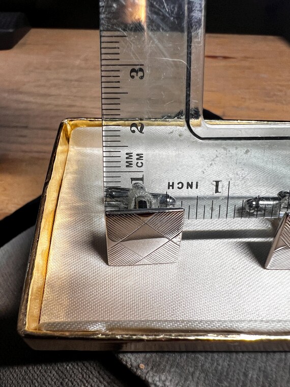 Square Silver Cufflinks - image 5