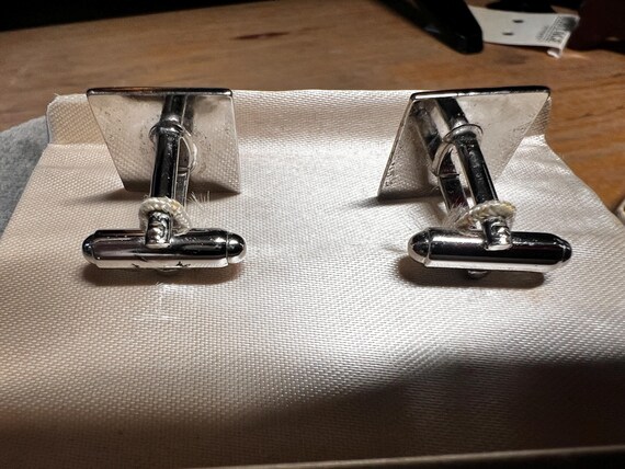 Square Silver Cufflinks - image 3