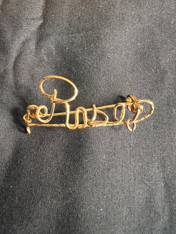 Cursive Script Name Pin - image 1