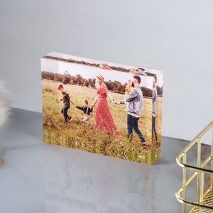 Custom Photo Gift, Acrylic Photo Block, Mother’s Day Gift, Personalized Gift for Mom, Custom Photo Family Print, Personalized Picture Frame