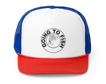 3. Going to fish Customized fishing hat- High quality outdoor fishing mesh cap- Fishing gift for dad, fishers gift