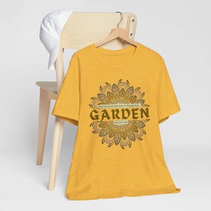 GARDEN Gen 2:5 flower vegetable Christian t-shirt Gift for Church Friend Religious Apparel Bible Verse Tee Inspirational Faith Shirt