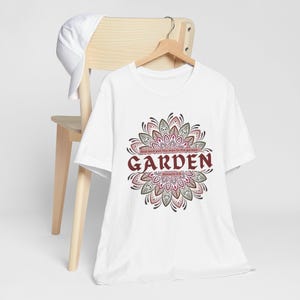 GARDEN Gen 2:5 pink flower vegetable Christian t-shirt Gift for Church Friend Religious Apparel Bible Verse Tee Inspirational Faith Shirt