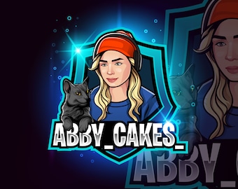 Custom Gaming Logo, Cartoon Mascot Character Logo Maker, Twitch & Youtube E-Sports Streamer Logo, Graphic Designer, Hand Drawn Portrait Logo