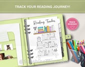 Bookshelf Reading Tracker Printable | Book Tracker Insert | Journal Page | Reading Log | Reading Journal | Bullet Journal | Book Lover