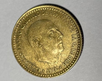 1947年の1ペセタ * 53 フランシスコ・フランコ - Etsy 日本
