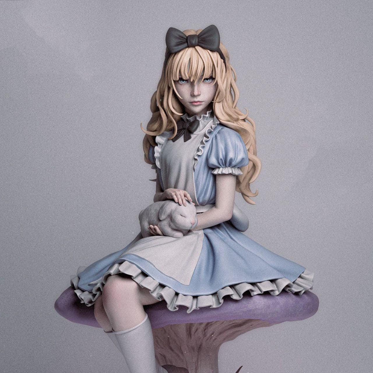Alice High Quality STL File Ready To Print Printer Model Gift Movie Anime 3D Model Game Custom Action Comic Figure