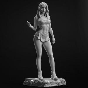 美しい女の子の高品質STLファイル、すぐに印刷できるプリンターモデル、ギフト、映画、アニメ、3Dモデル、ゲーム、カスタムアクション、コミックフィギュア