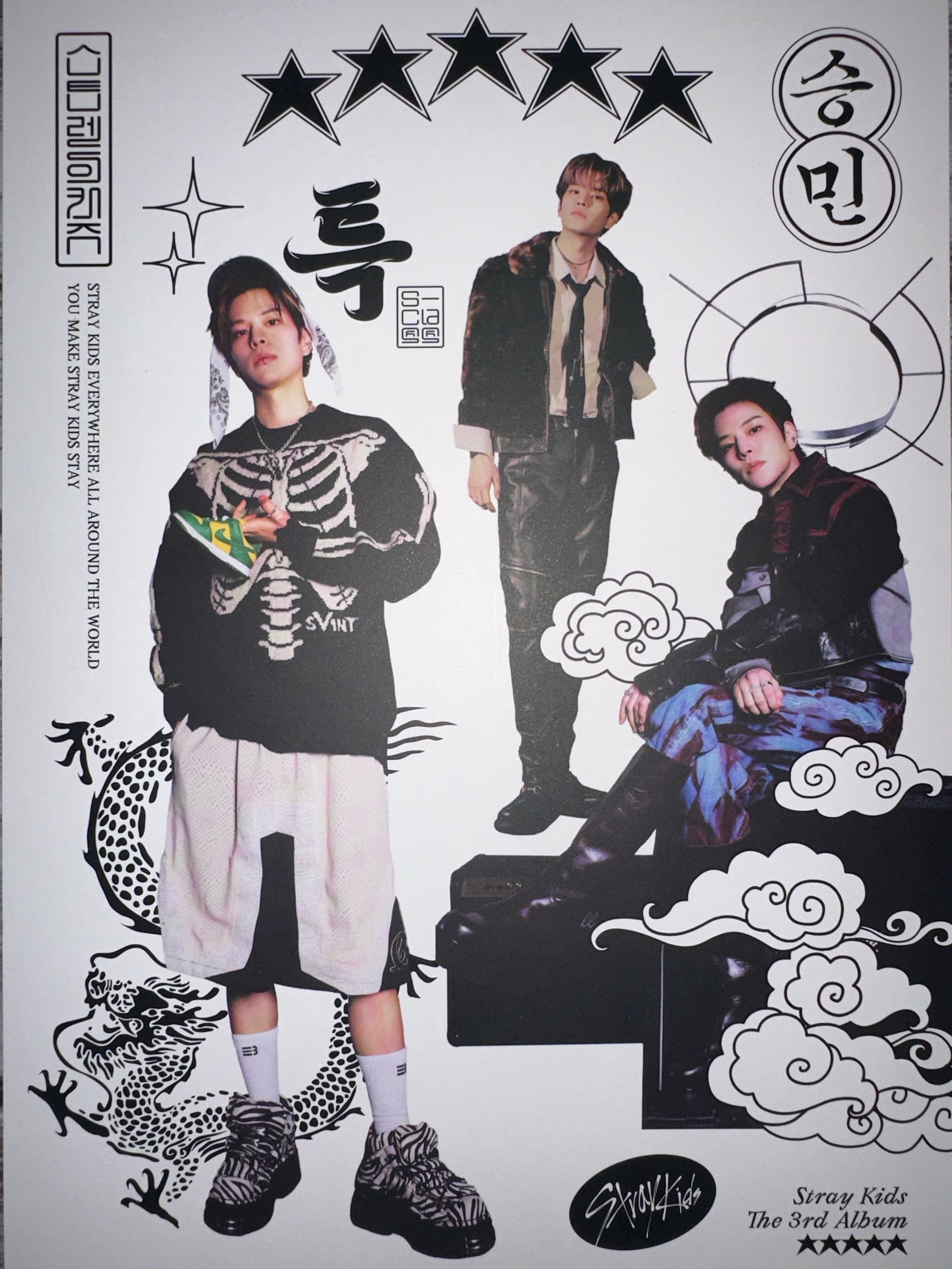 straykids 5-STAR シリアル 直筆 ミニポスター Stray Kids - (5-STAR) - OOTD Mini Poster Set (8ea