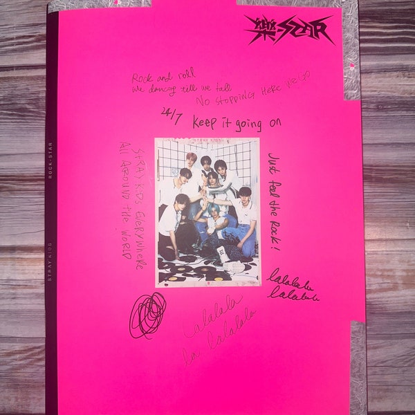 Official Stray Kids Rock-Star Album-Pink