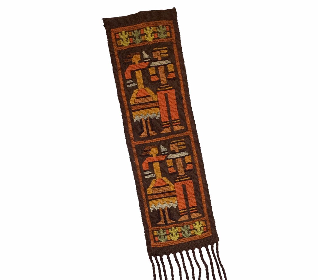Vintage Polish Kilim , Wall Rug, Folk Art Wall Tapestry, Handmade ...