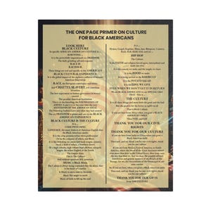 Black Culture Poem Satin Canvas Print | Afrocentric Wall Art | African American Poetry Art | Black History Canvas | Melanin Home Decor Gift image 2