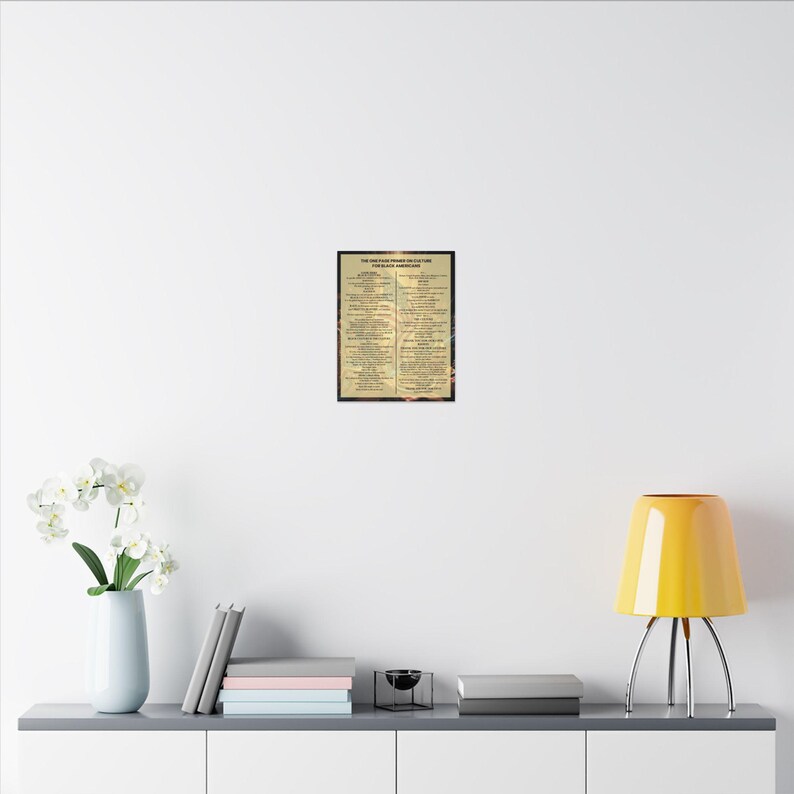One Page Primer on Black Culture Print | African American History Wall Art | Black Consciousness Poster | Afrocentric Gift | Black Owned image 5