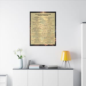 One Page Primer on Black Culture Print | African American History Wall Art | Black Consciousness Poster | Afrocentric Gift | Black Owned image 1