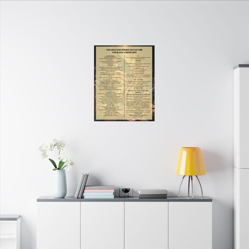 One Page Primer on Black Culture Print | African American History Wall Art | Black Consciousness Poster | Afrocentric Gift | Black Owned image 16