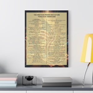 Black Culture Poem Satin Canvas Print | Afrocentric Wall Art | African American Poetry Art | Black History Canvas | Melanin Home Decor Gift image 7