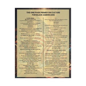 Black Culture Poem Satin Canvas Print | Afrocentric Wall Art | African American Poetry Art | Black History Canvas | Melanin Home Decor Gift image 9